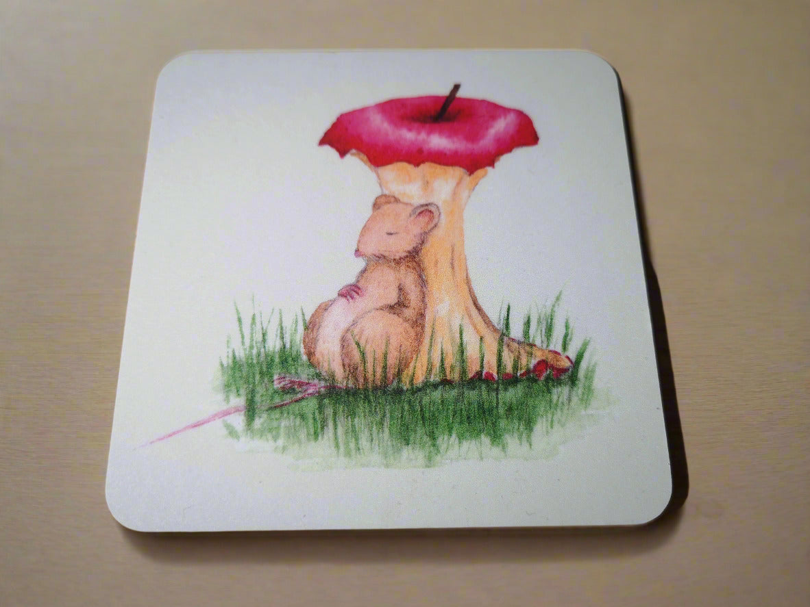Sleepy Mouse Coaster