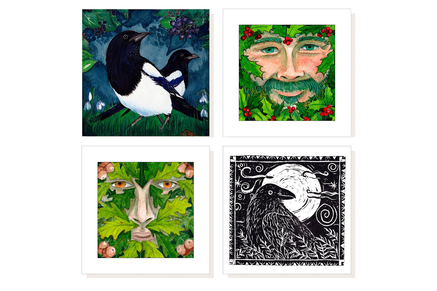 "Folklore" 4 pack greeting cards