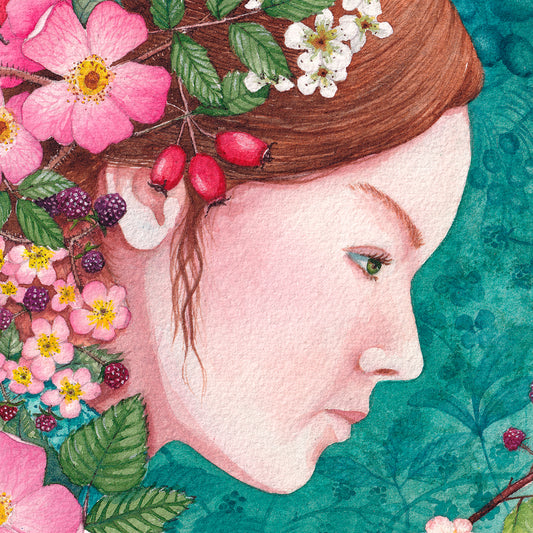 Bride of the Hedgerow Greeting Card