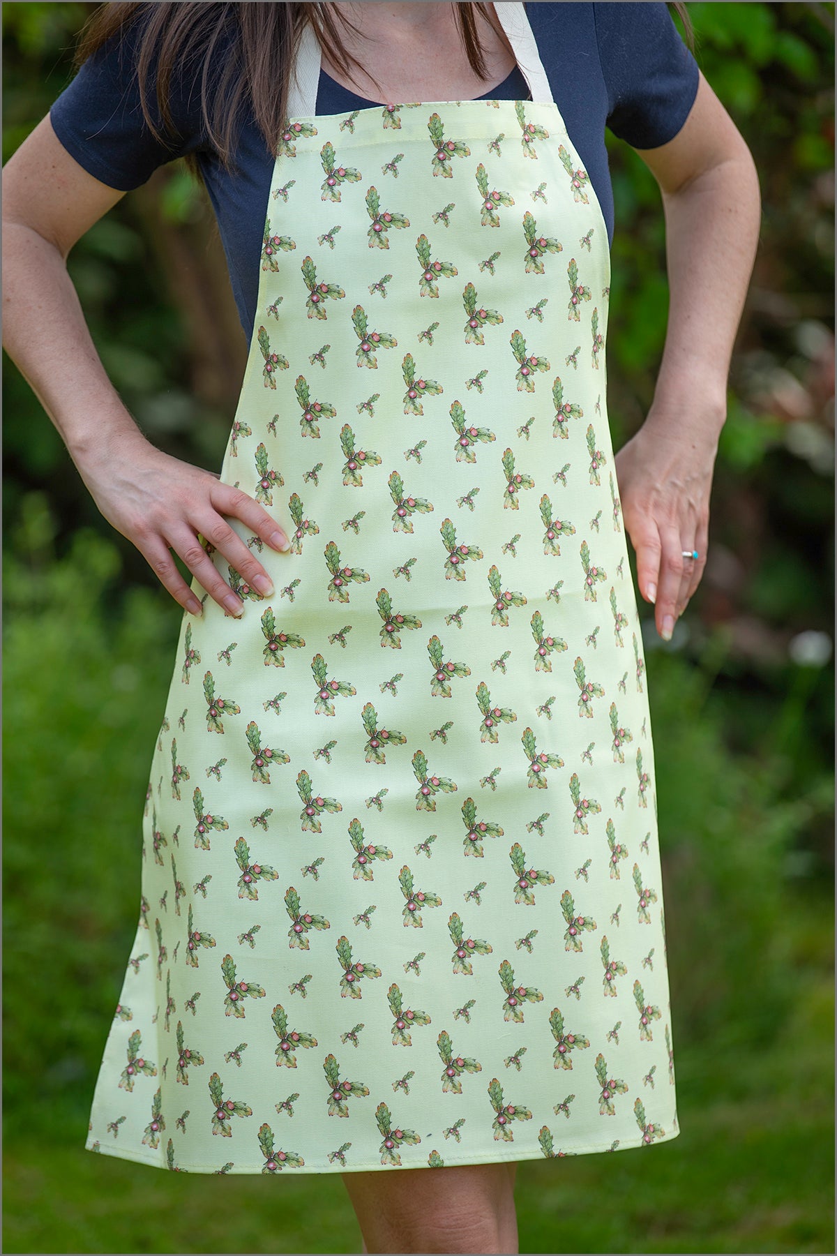 Oak Leaves Apron 100% organic cotton