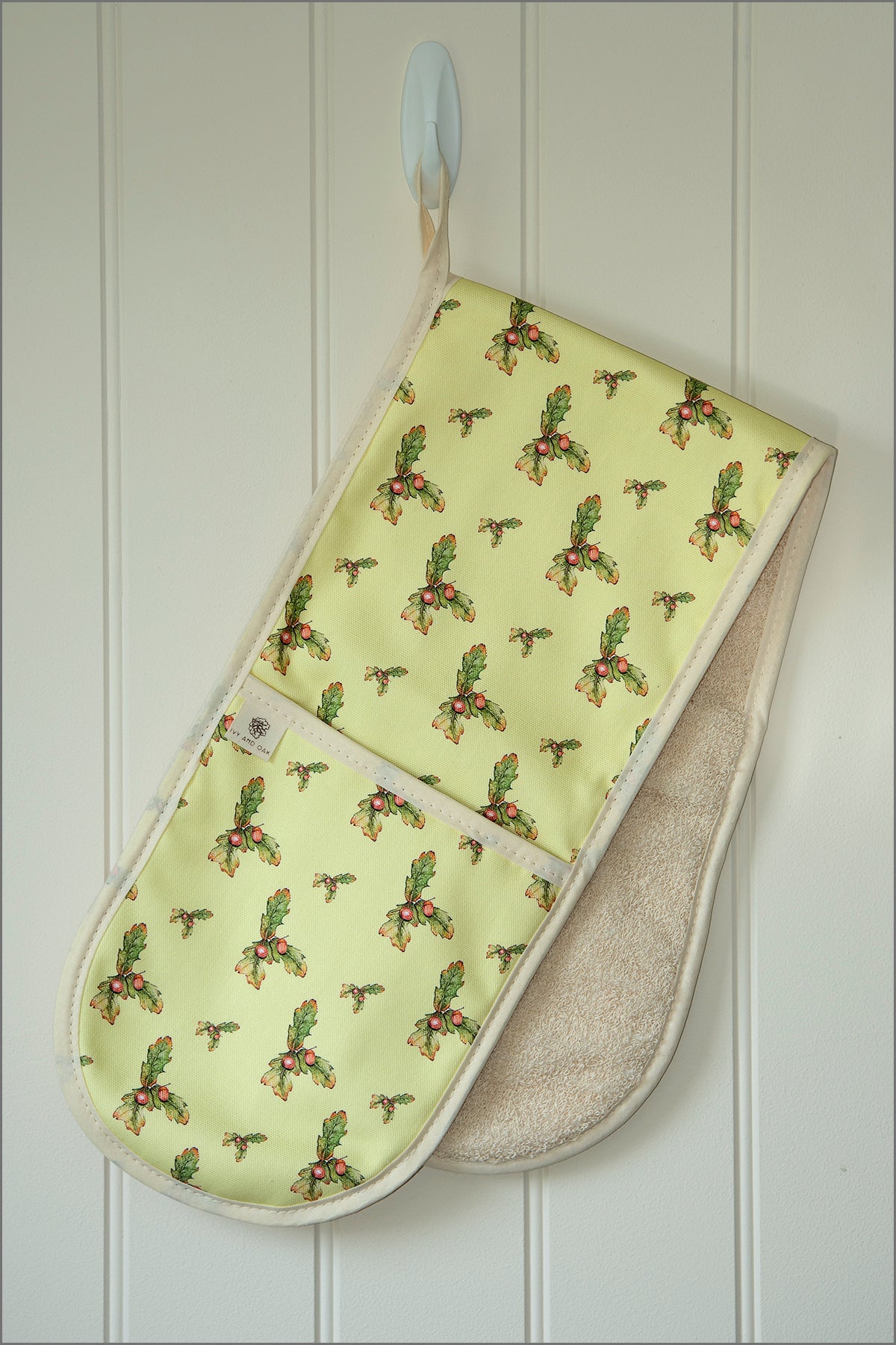 Oak Leaves Heavy-Weight organic cotton Oven Glove