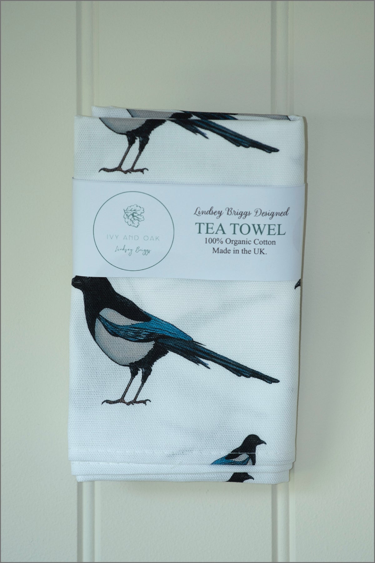 Magpie Tea Towel 100% organic panama cotton