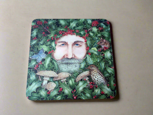 Holly King Coaster