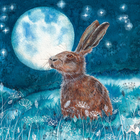 Star Gazer greeting card