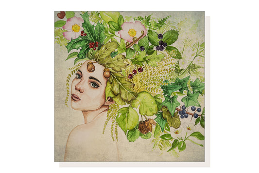 Green Dryad Greeting Card